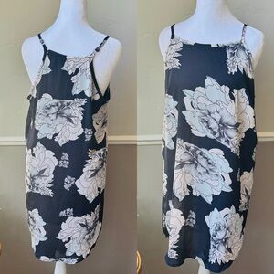 Amazon Floral Print Halter Mini Dress